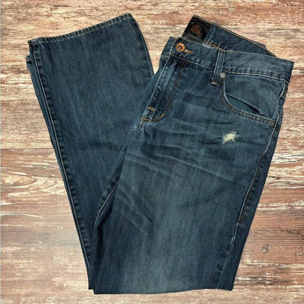 Rock & Republic | VGUC Henley Bootcut Jeans Dark Wash Pants Buckle, Size 34W 30L